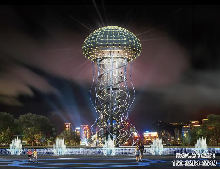 不銹鋼大型水母雕塑 步行街宣傳雕塑 仿真擺件