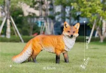 大型狐貍雕塑廠家 商業(yè)街廣場雕塑 古銅色擺件