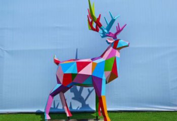 不銹鋼仿真麋鹿雕塑 店門口園林雕塑 動物小品