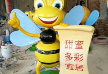 門口蜜蜂雕塑 售樓處仿真雕塑 彩繪小品