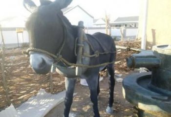 風景區(qū)玻璃鋼毛驢雕塑 售樓處廣場雕塑 仿古擺件