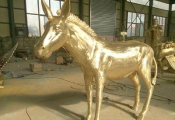 公園毛驢雕塑廠家 酒店門口雕塑 彩繪擺件