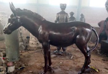 門口毛驢雕塑廠家 售樓處仿真雕塑 彩繪小品