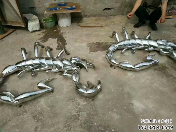 園林蝎子雕塑 田間彩繪雕塑 仿真擺件