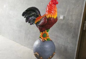 酒店小雞雕塑，家禽主題，鍍銅工藝