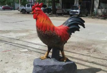 售樓部小雞雕塑，家禽小品，鍍銅工藝