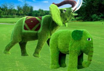 農村小象雕塑，廣場擺件，抽象工藝