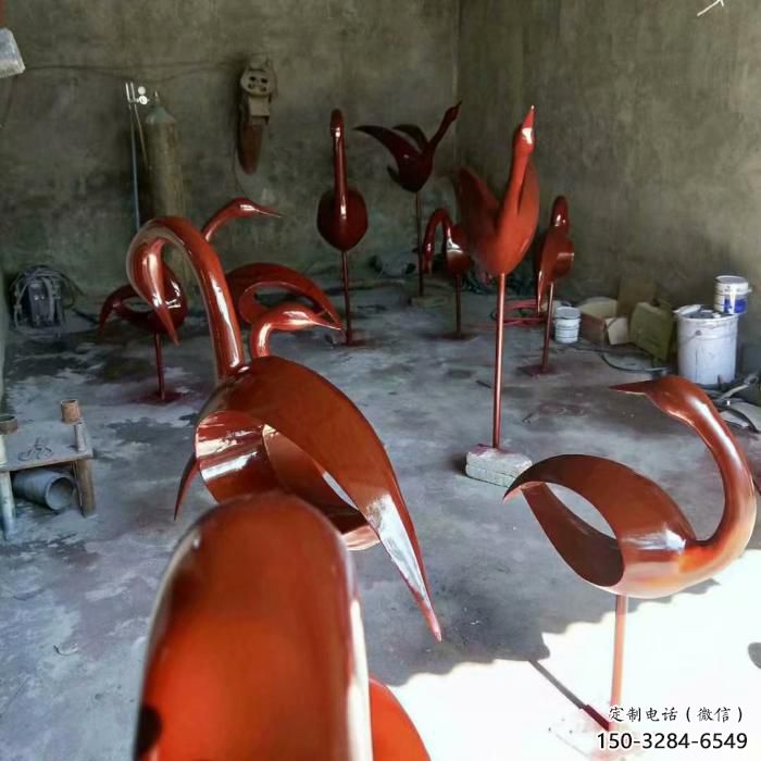 醫(yī)院鳥類雕塑，海洋擺件，拉絲工藝