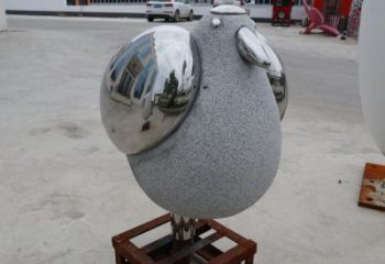 操場鳥類雕塑，公園主題，鏡面工藝
