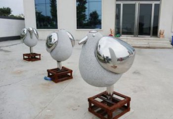 售樓部鳥類雕塑，家禽小品，拋光工藝