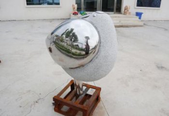 售樓部鳥類雕塑，景觀題材，抽象工藝