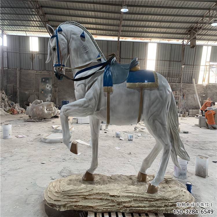 酒店戰馬雕塑，家禽主題，彩繪工藝