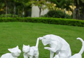 園林小貓雕塑，文化標識，公園小品