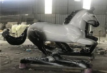 廣場(chǎng)戰(zhàn)馬雕塑，動(dòng)物擺件，仿古工藝