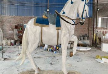 小區戰馬雕塑，抽象系列，仿真工藝