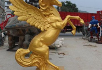 廣場天馬雕塑，動物擺件，仿古工藝
