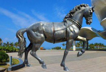 景區小馬雕塑，美陳小品，噴漆工藝