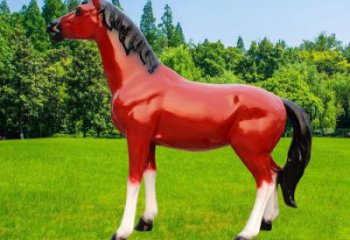 小區小馬雕塑，抽象系列，園林動物小品