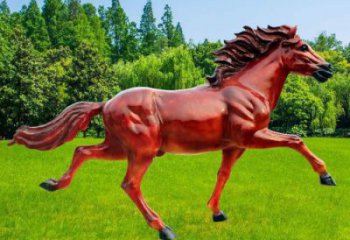 小區(qū)小馬雕塑，仿真主題，彩繪工藝