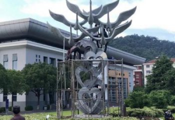 大型大雁雕塑 門口創意雕塑 售樓處小品