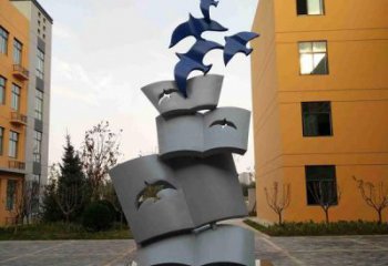 門口大雁雕塑 售樓處仿真雕塑 彩繪小品