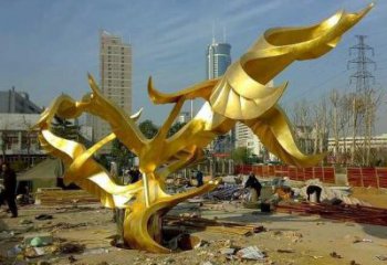 商場大雁雕塑 仿真雕塑 店門口小品