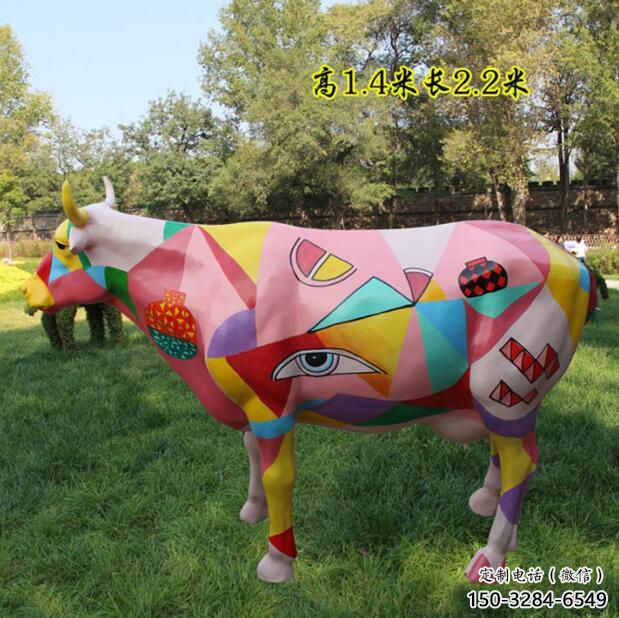 公牛雕塑廠家 售樓處仿真雕塑 彩繪小品雕塑