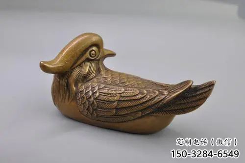 仿真鴛鴦雕塑 店門口園林雕塑 動物小品