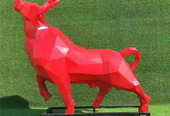 操場黃牛雕塑，景觀題材，鍍銅工藝