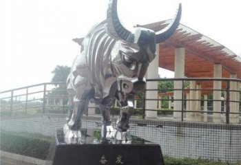 公園黃牛雕塑，廣場園林主題，仿古工藝