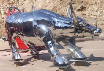 廣場黃牛雕塑，動物擺件，仿古工藝