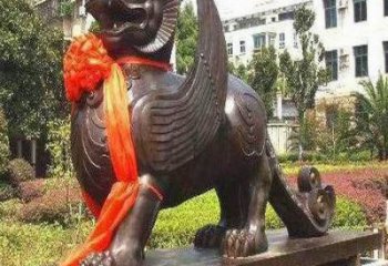 酒店白虎雕塑，鍍金歐式雕塑，仿古擺件