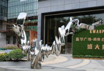 操場貓咪雕塑，鏤空海洋雕塑，噴砂制造