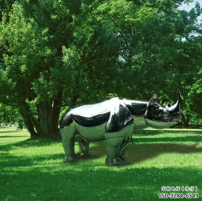 海洋館犀牛雕塑，鍍銅海洋雕塑，鍍銅工藝