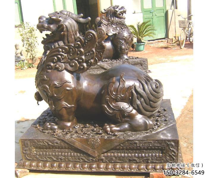 房地產(chǎn)貔貅雕塑，仿古動漫雕塑，噴砂制造