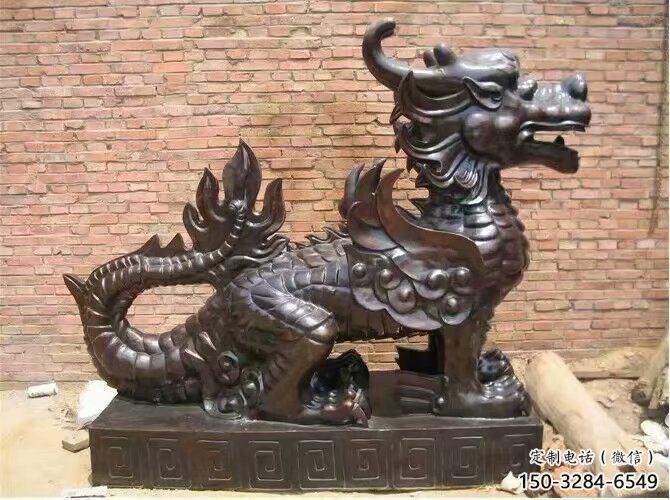 酒店貔貅雕塑，鍍金歐式雕塑，仿古擺件