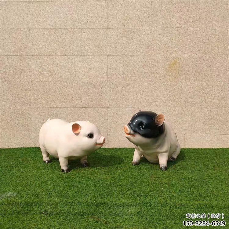 酒店野豬雕塑，鍍金歐式雕塑，仿古擺件