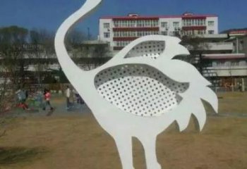 步行街白鷺雕塑，烤漆雕塑，鏤空方式