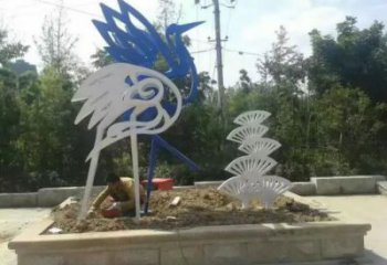 飯店白鷺雕塑，鍍金歐式雕塑，鍍金工藝