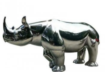 房地產犀牛雕塑，仿古動漫雕塑，噴砂制造