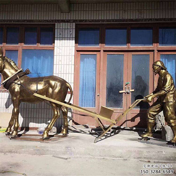 售樓部老牛雕塑，噴砂發光雕塑，彩繪題材