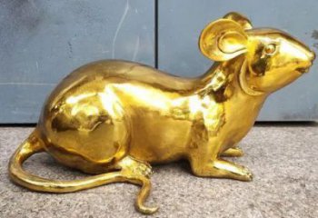 房地產老鼠雕塑，仿古動漫雕塑，噴砂制造