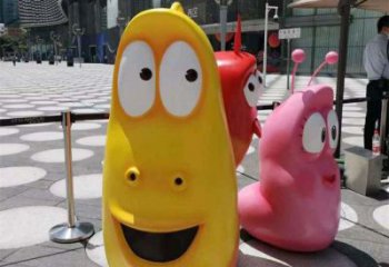 冷飲店蟲子雕塑，鍍銅海洋雕塑，鏡面工藝