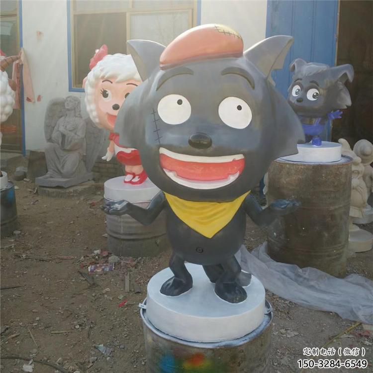 景區(qū)小羊雕塑，鍍金歐式雕塑，鐵藝材質(zhì)