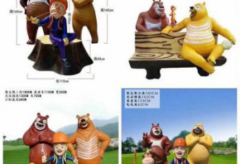 庭院維尼熊雕塑，鍍金歐式雕塑，網格形式