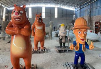 維尼熊雕塑，仿古動漫雕塑，仿古擺件