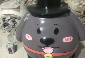 景區龍貓雕塑，鍍金歐式雕塑，鐵藝材質