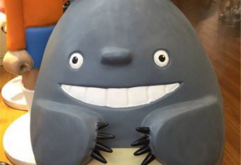 庭院龍貓雕塑，鍍金歐式雕塑，卡通形式