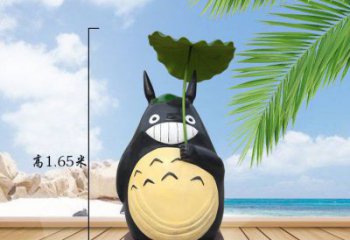 校園龍貓雕塑，拉絲海洋雕塑，卡通主題