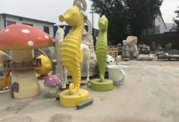 景區河馬雕塑，鍍金歐式雕塑，鐵藝材質